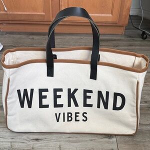 Weekend Vibes Canvas Tote Bag